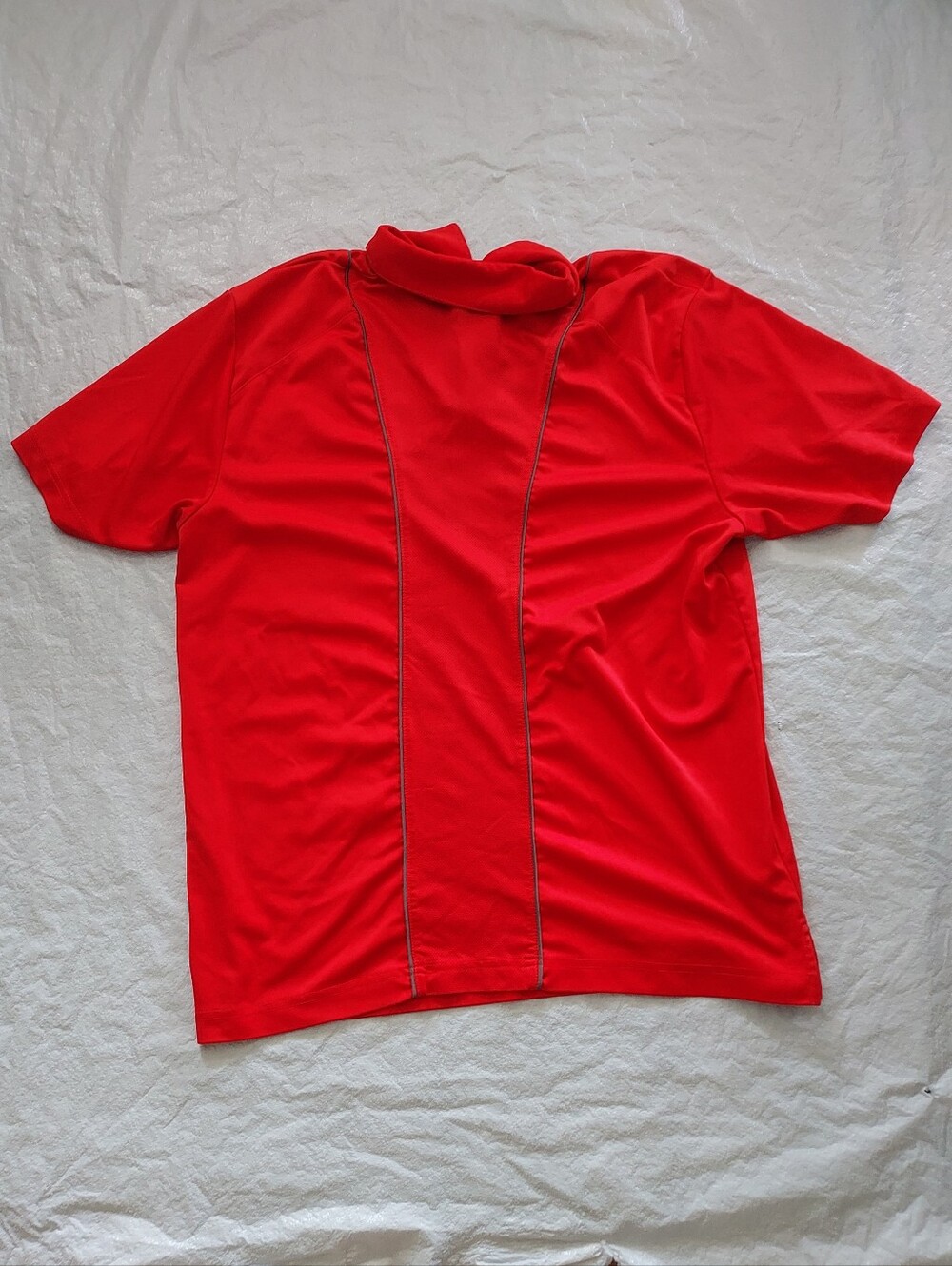 Grand Slam Red Polo with Contrasting Piping - Picture 2 of 2